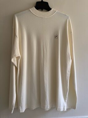 Men's Crewneck Sweater Long Sleeve in Cream